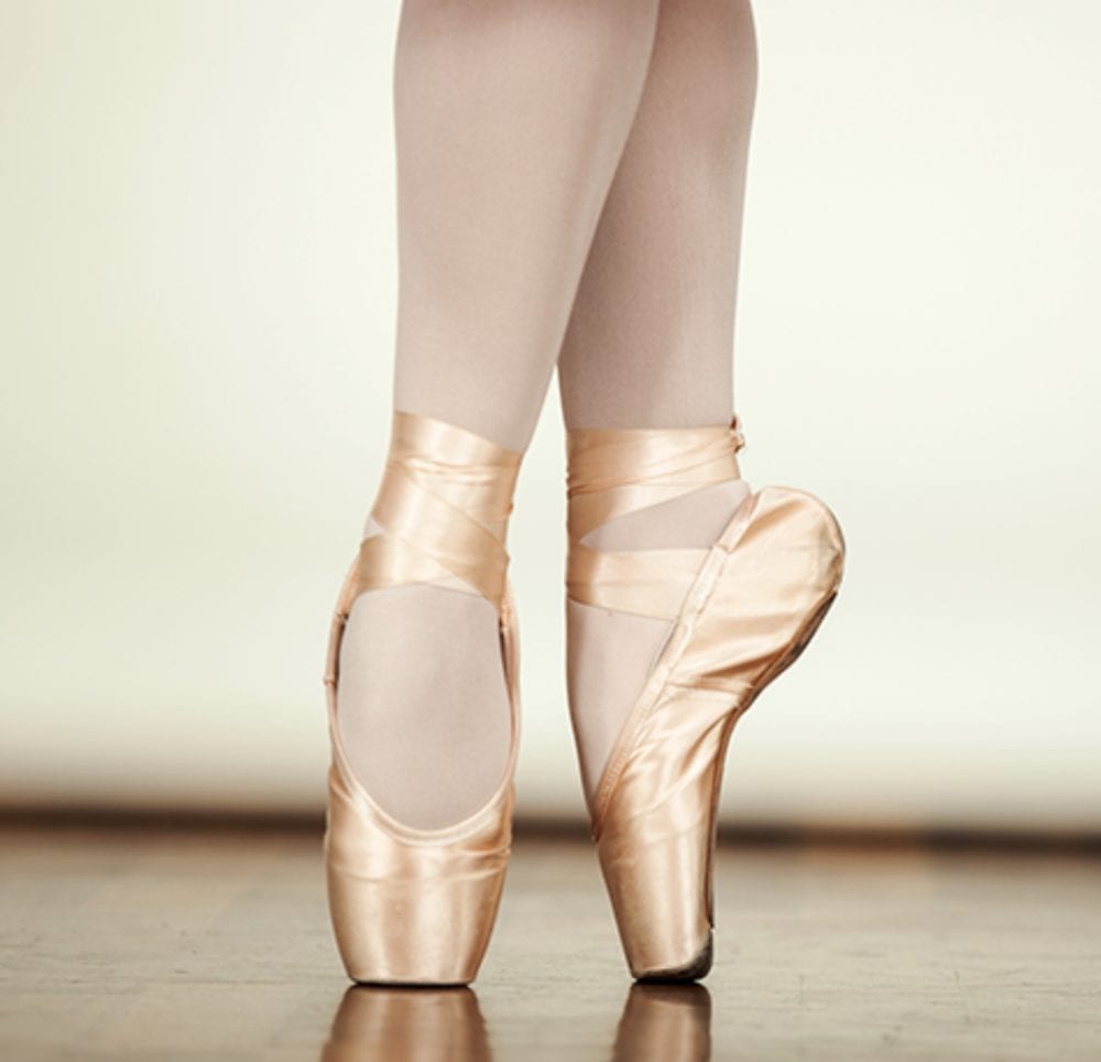 Ballet dancer foot