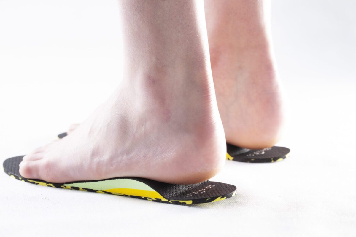 Cross-section view of Solemaids insole design for heel pain relief