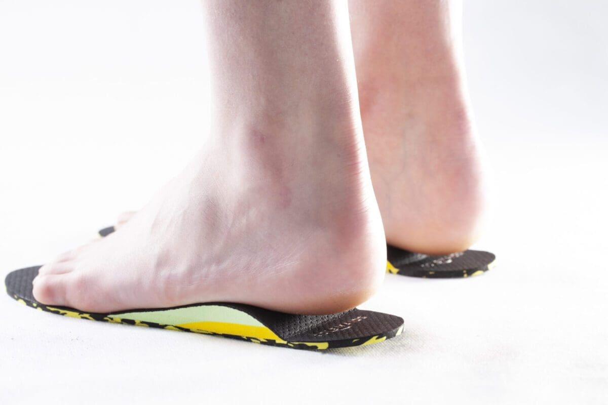 Cross-section view of Solemaids insole design for heel pain relief